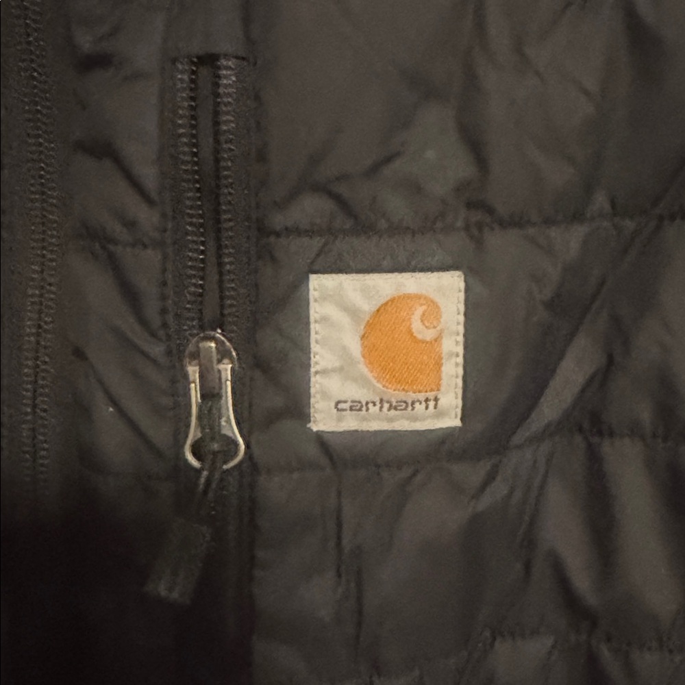 Carhartt Men’s Montana Loose Fit Sherpa Lined Insulated Puffer Vest Black XL - Picture 6 of 8